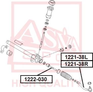 ASVA 1221-38L - Rotule de barre de connexion cwaw.fr