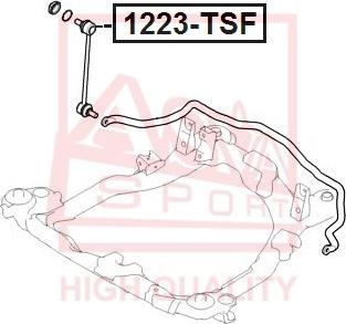 ASVA 1223-TSF - Entretoise / tige, stabilisateur cwaw.fr