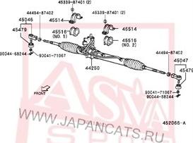 ASVA 3221-J100 - Rotule de barre de connexion cwaw.fr