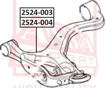 ASVA 2524-004 - Bras de liaison, suspension de roue cwaw.fr