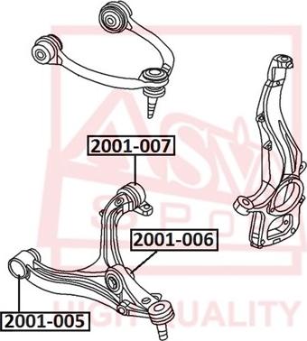 ASVA 2001-005 - Suspension, bras de liaison cwaw.fr