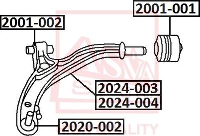 ASVA 2001-001 - Suspension, bras de liaison cwaw.fr