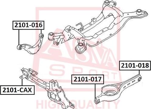 ASVA 2101-018 - Suspension, bras de liaison cwaw.fr