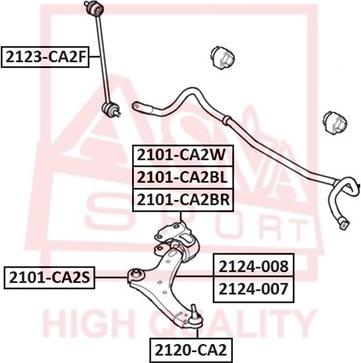 ASVA 2120-CA2 - Rotule de suspension cwaw.fr