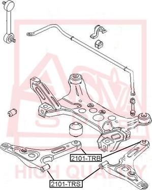 ASVA 2101-TRB - Suspension, bras de liaison cwaw.fr