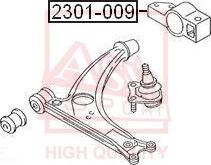 ASVA 2301-009 - Suspension, bras de liaison cwaw.fr