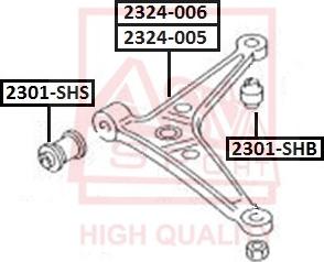 ASVA 2301-SHB - Suspension, bras de liaison cwaw.fr