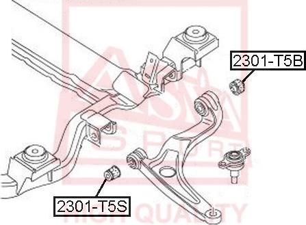 ASVA 2301-T5B - Suspension, bras de liaison cwaw.fr