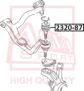 ASVA 2320-87 - Rotule de suspension cwaw.fr