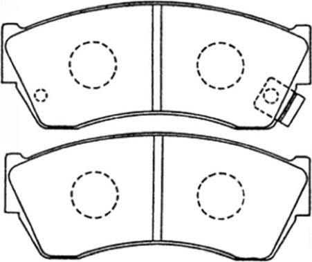 ASVA AKD-9169 - Kit de plaquettes de frein, frein à disque cwaw.fr