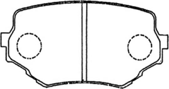 ASVA AKD-9382 - Kit de plaquettes de frein, frein à disque cwaw.fr