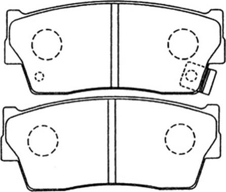 ASVA AKD-9298 - Kit de plaquettes de frein, frein à disque cwaw.fr