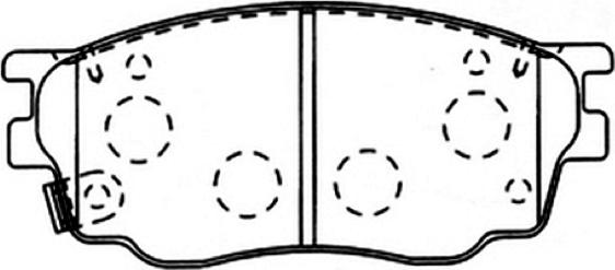 ASVA AKD-5483 - Kit de plaquettes de frein, frein à disque cwaw.fr