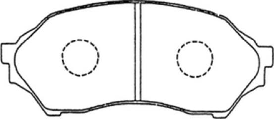 ASVA AKD-5425 - Kit de plaquettes de frein, frein à disque cwaw.fr