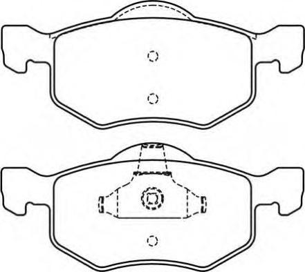 ASVA AKD-5805 - Kit de plaquettes de frein, frein à disque cwaw.fr