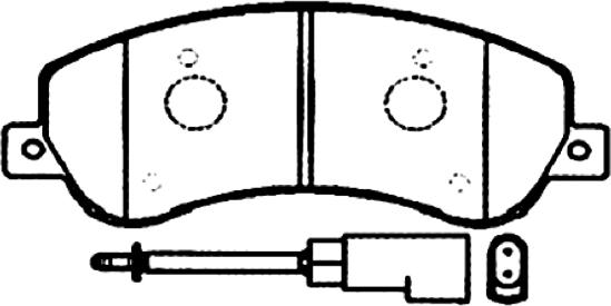 ASVA AKD-0444 - Kit de plaquettes de frein, frein à disque cwaw.fr