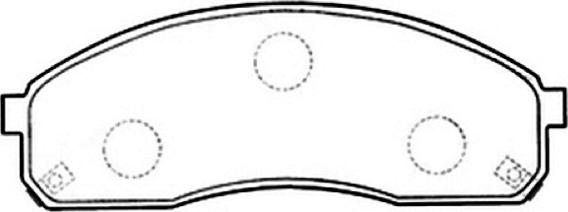 ASVA AKD-0671 - Kit de plaquettes de frein, frein à disque cwaw.fr