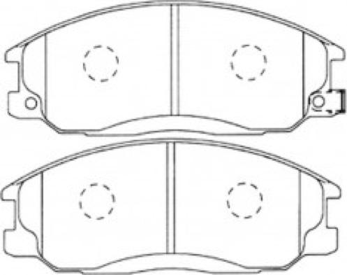 ASVA AKD-0825 - Kit de plaquettes de frein, frein à disque cwaw.fr