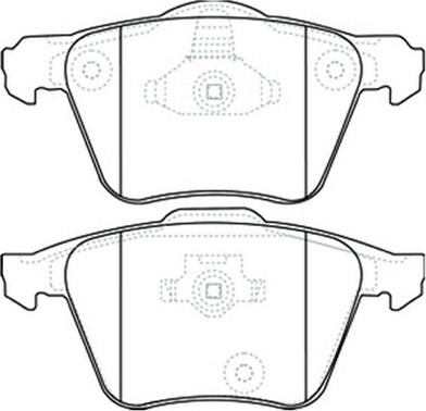 ASVA AKD-0357 - Kit de plaquettes de frein, frein à disque cwaw.fr