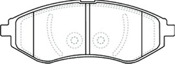 ASVA AKD-0370 - Kit de plaquettes de frein, frein à disque cwaw.fr