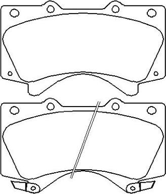 ASVA AKD-1541 - Kit de plaquettes de frein, frein à disque cwaw.fr