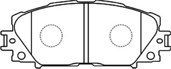 ASVA AKD-1508 - Kit de plaquettes de frein, frein à disque cwaw.fr