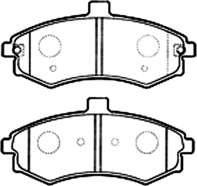 ASVA AKD-1060 - Kit de plaquettes de frein, frein à disque cwaw.fr