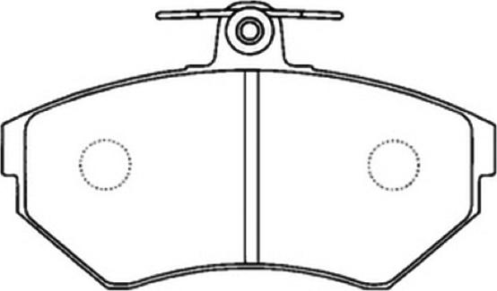 ASVA AKD-1009 - Kit de plaquettes de frein, frein à disque cwaw.fr