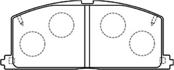 ASVA AKD-1001 - Kit de plaquettes de frein, frein à disque cwaw.fr