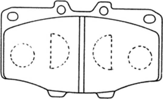 ASVA AKD-1002 - Kit de plaquettes de frein, frein à disque cwaw.fr