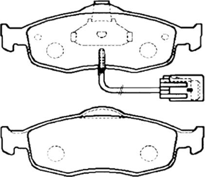 ASVA AKD-1012 - Kit de plaquettes de frein, frein à disque cwaw.fr