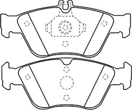 ASVA AKD-1031 - Kit de plaquettes de frein, frein à disque cwaw.fr