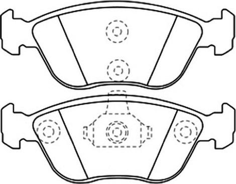 ASVA AKD-1021 - Kit de plaquettes de frein, frein à disque cwaw.fr