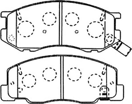 ASVA AKD-1198 - Kit de plaquettes de frein, frein à disque cwaw.fr