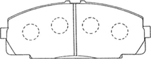 ASVA AKD-1141 - Kit de plaquettes de frein, frein à disque cwaw.fr