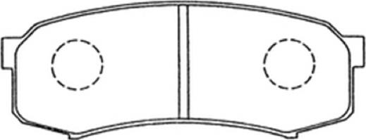 ASVA AKD-1143 - Kit de plaquettes de frein, frein à disque cwaw.fr