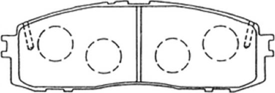 ASVA AKD-1147 - Kit de plaquettes de frein, frein à disque cwaw.fr