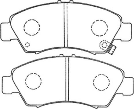 ASVA AKD-1159 - Kit de plaquettes de frein, frein à disque cwaw.fr