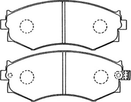 ASVA AKD-1105 - Kit de plaquettes de frein, frein à disque cwaw.fr