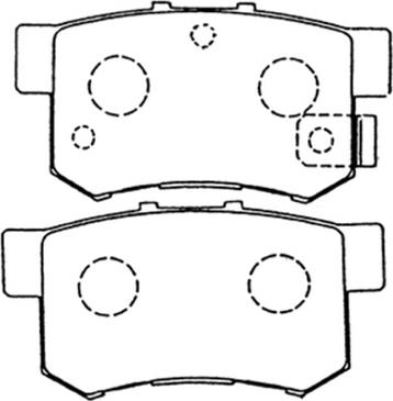 ASVA AKD-1119 - Kit de plaquettes de frein, frein à disque cwaw.fr