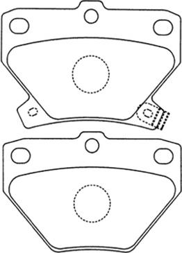 ASVA AKD-1134 - Kit de plaquettes de frein, frein à disque cwaw.fr