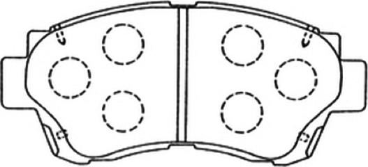 ASVA AKD-1131 - Kit de plaquettes de frein, frein à disque cwaw.fr