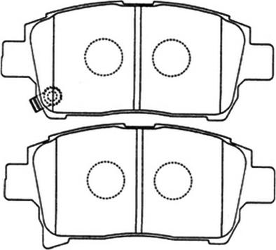 ASVA AKD-1133 - Kit de plaquettes de frein, frein à disque cwaw.fr