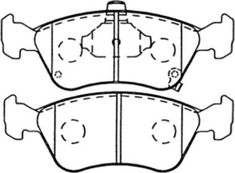 ASVA AKD-1125 - Kit de plaquettes de frein, frein à disque cwaw.fr