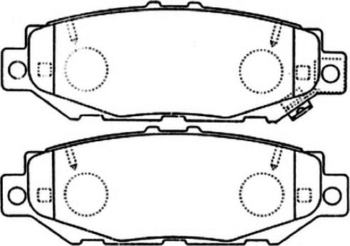 ASVA AKD-1345 - Kit de plaquettes de frein, frein à disque cwaw.fr