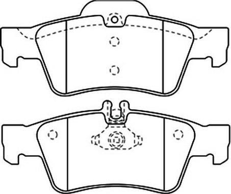 ASVA AKD-1364 - Kit de plaquettes de frein, frein à disque cwaw.fr