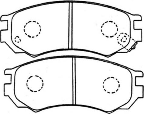 ASVA AKD-1361 - Kit de plaquettes de frein, frein à disque cwaw.fr