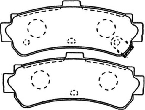 ASVA AKD-1362 - Kit de plaquettes de frein, frein à disque cwaw.fr