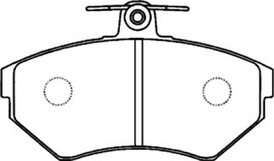 ASVA AKD-1302 - Kit de plaquettes de frein, frein à disque cwaw.fr