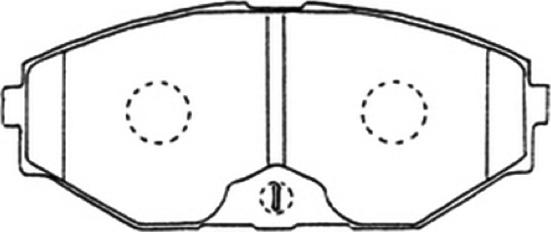 ASVA AKD-1311 - Kit de plaquettes de frein, frein à disque cwaw.fr